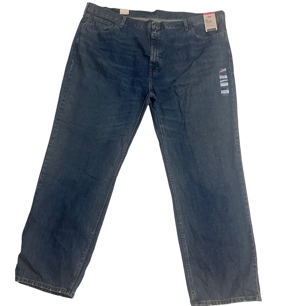 Levis 559 Relaxed Straight Jeans 50x34 Big & Tall Dark Wash Denim 100% Cotton
